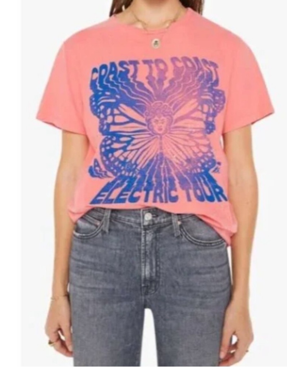 MOTHER The Rawdy Graphic Tee in Medusa Design Rodeo Street Wear M